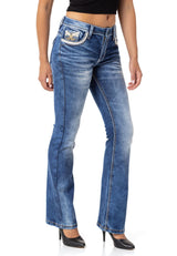 WD514 Damen Bootcut-Jeans