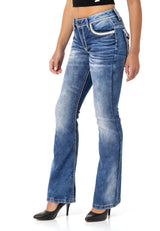 WD514 Damen Bootcut-Jeans