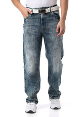 Jeansy CD903 Baggy Fit z zamkiem błyskawicznym