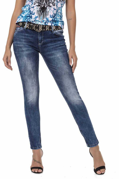 WD461 Jeans Slim-Fit casual para Mujer