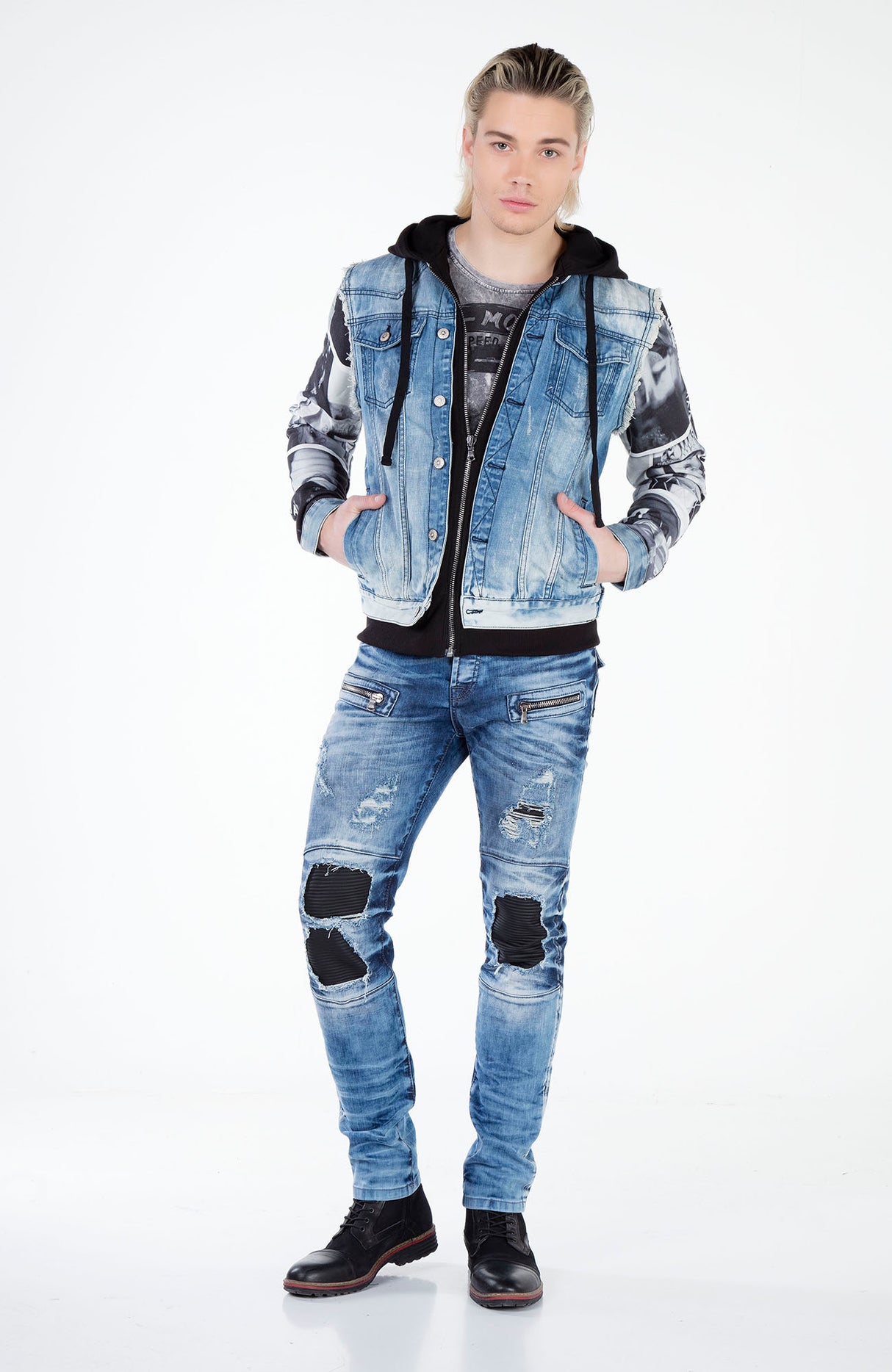 CJ124 CHAQUETA VAQUERA PARA HOMBRE