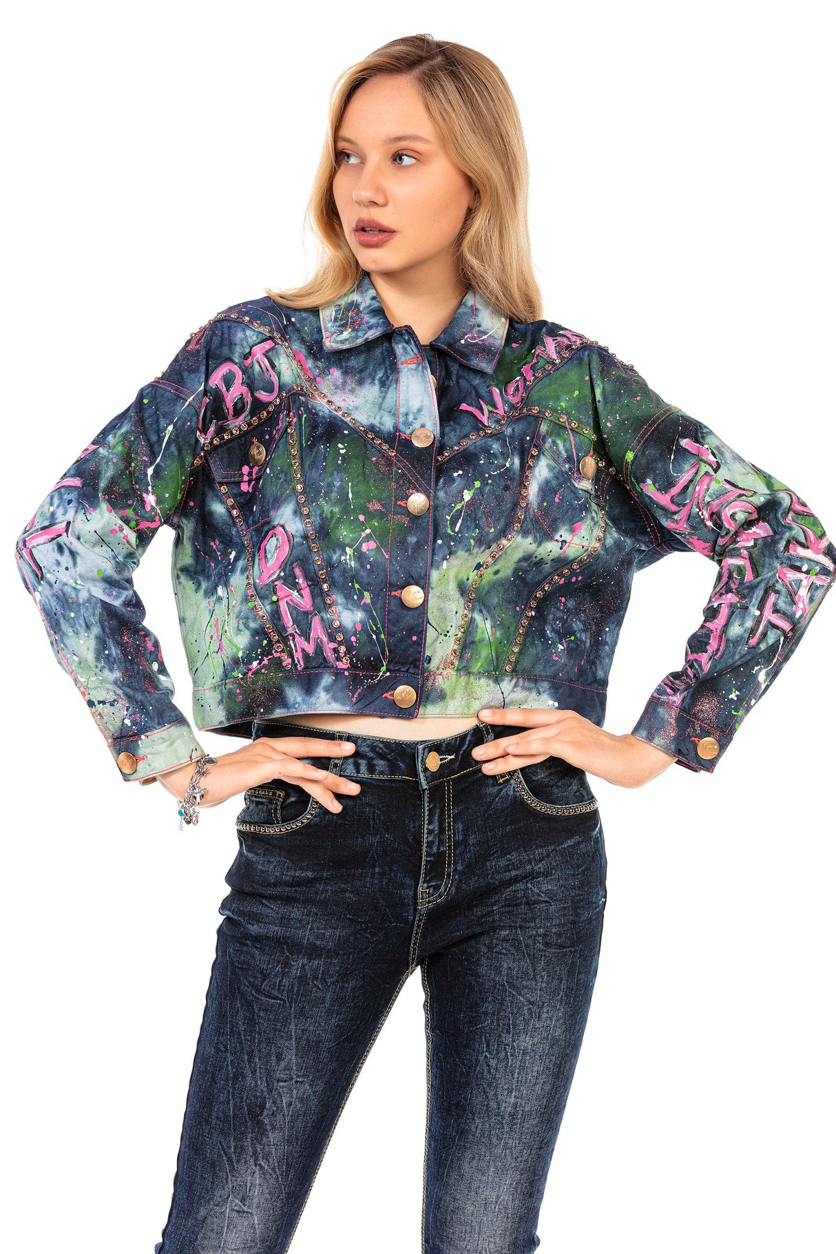 WJ195 Damen Jeans Jacke