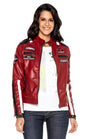 WJ182 DAMEN LEATHER JACKET