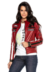WJ182 DAMEN LEATHER JACKET