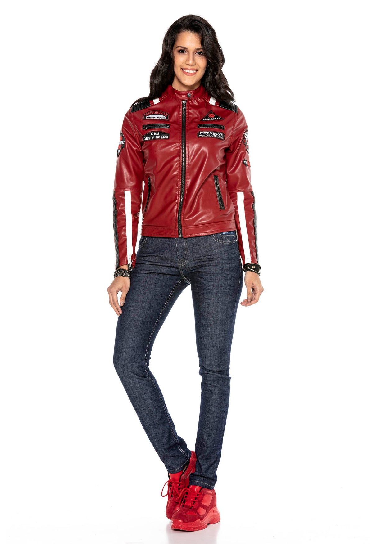 WJ182 DAMEN LEATHER JACKET