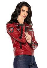 WJ182 DAMEN LEATHER JACKET