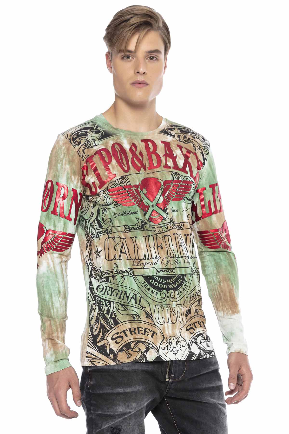 CL401 MAGLIA A MANICHE LUNGHE PER UOMO