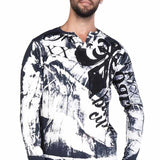 CL193 bluza męska z wzorami