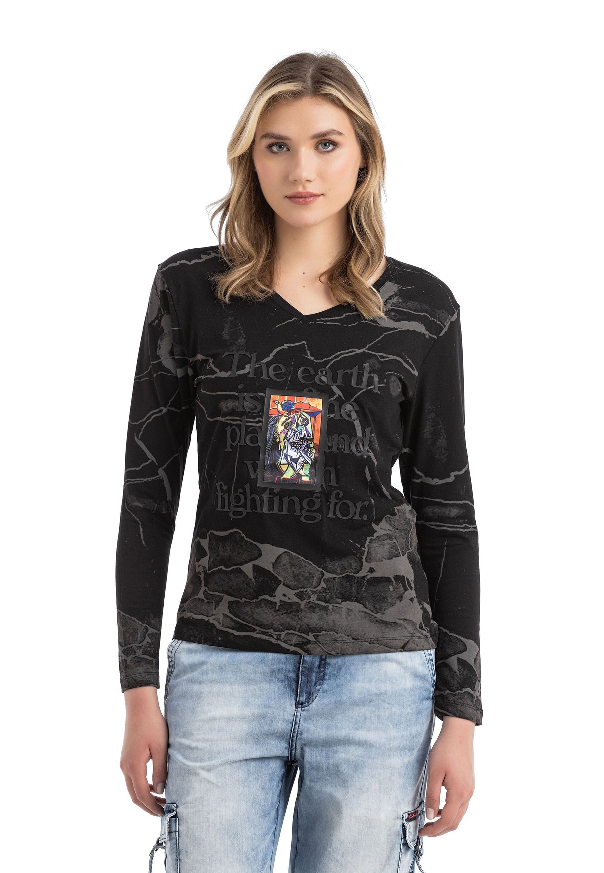 WL338 Camiseta manga larga para mujer