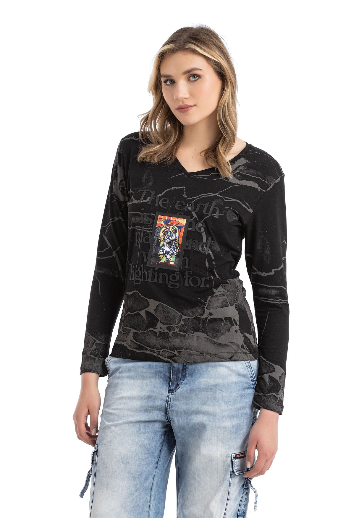 WL338 Camiseta manga larga para mujer