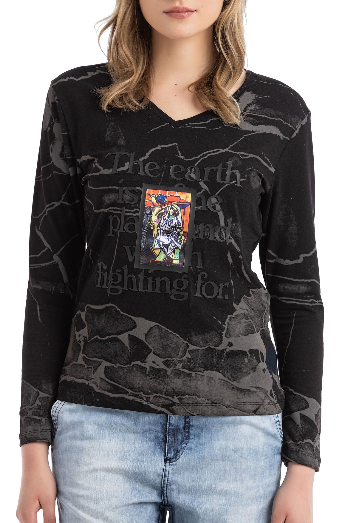 WL338 Camiseta manga larga para mujer
