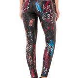 WD487 Damen Röhrenhose im trendigen Print-Design