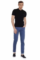 Pantalones de tela para hombres CD512 en un aspecto casual cómodo