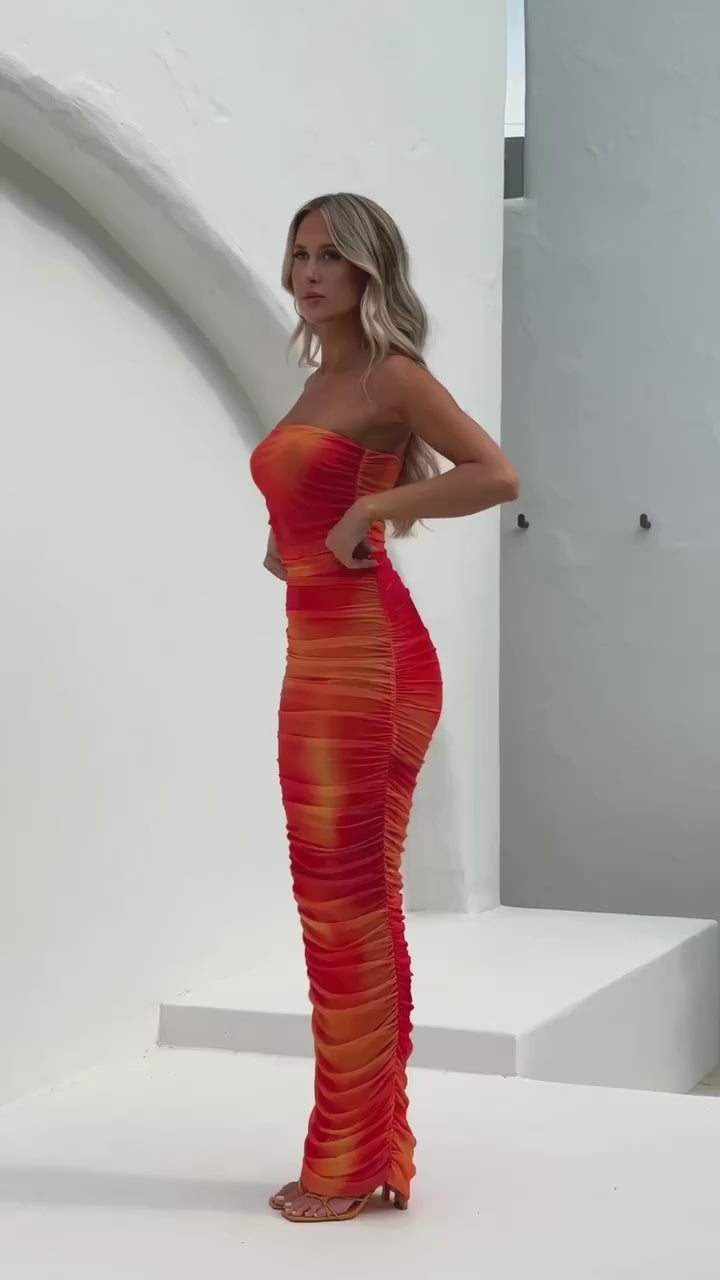 WY171 Vestido largo para mujer