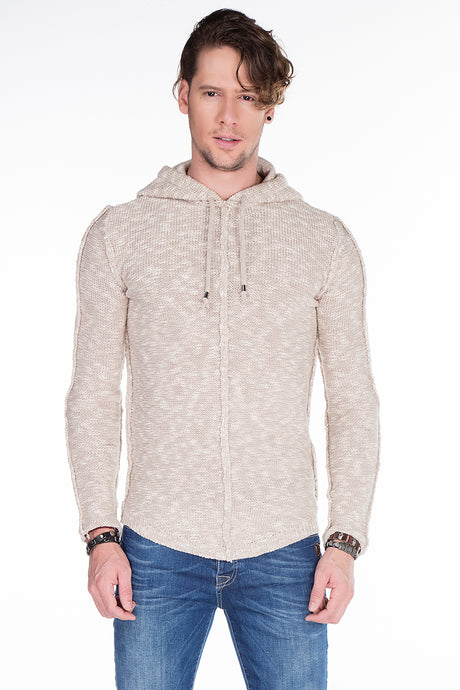 CP153 sweter męski z kapturem
