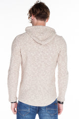 CP153 sweter męski z kapturem