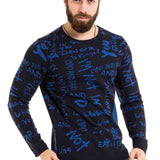 CP276 Men de tricoter un pull avec design de lettrage à la mode