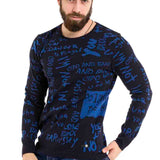 CP276 Men de tricoter un pull avec design de lettrage à la mode