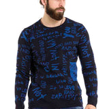 CP276 Men de tricoter un pull avec design de lettrage à la mode