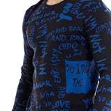 CP276 Men de tricoter un pull avec design de lettrage à la mode