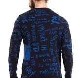 CP276 Men de tricoter un pull avec design de lettrage à la mode