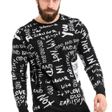CP276 Men de tricoter un pull avec design de lettrage à la mode