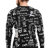 CP276 Men de tricoter un pull avec design de lettrage à la mode