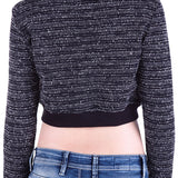C46302 Dames Trui – Elegante cropped look in gebreid ontwerp