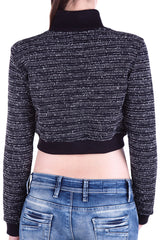 C46302 Women Sweater – Elegant cropped look in knit design