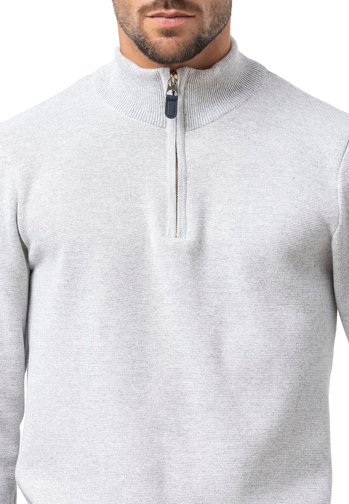 CP290 Sweat-shirt à col zippé pour homme – Le confort du coton rencontre le style sportif