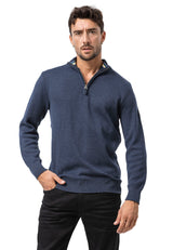 CP290 Sweat-shirt à col zippé pour homme – Le confort du coton rencontre le style sportif