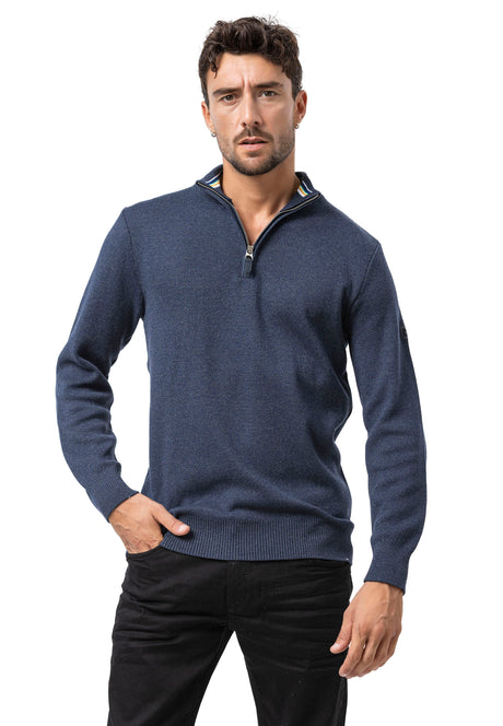 CP290 Sweat-shirt à col zippé pour homme – Le confort du coton rencontre le style sportif