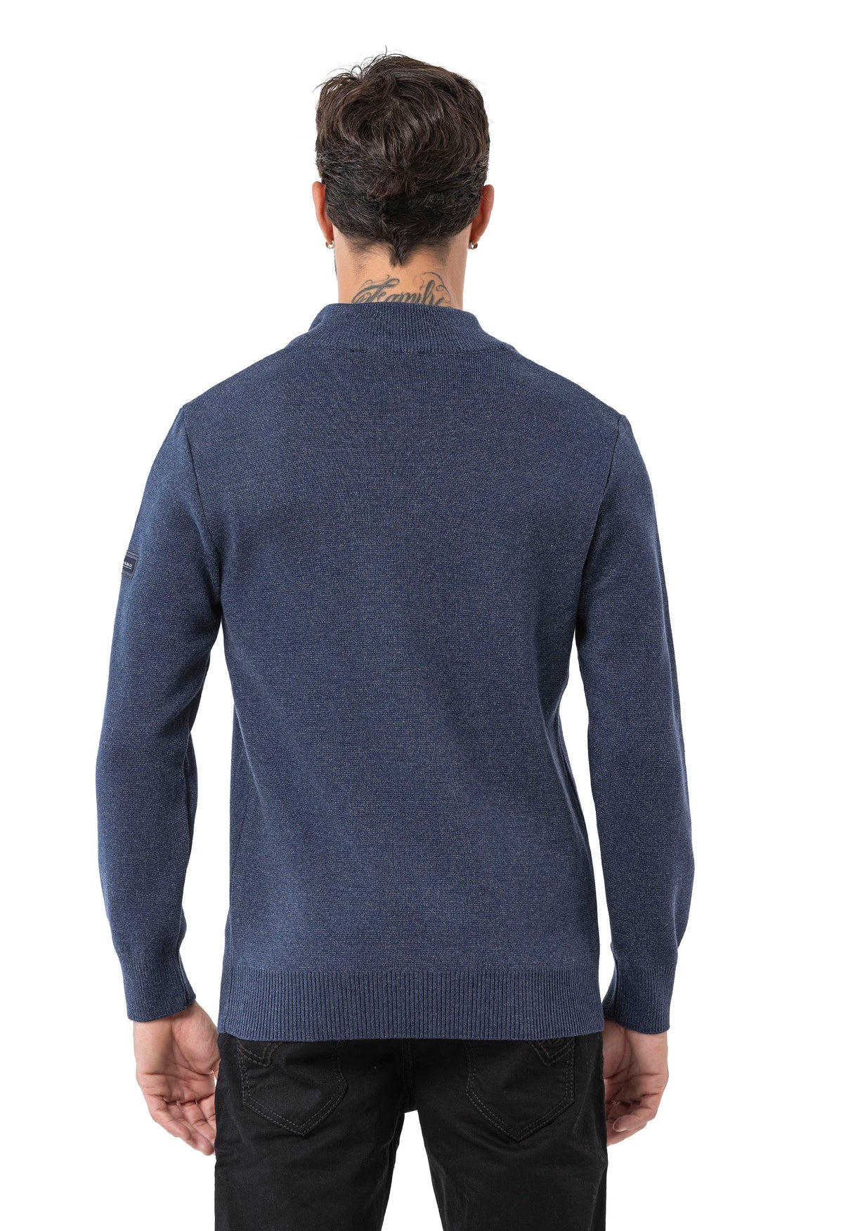 CP290 Sweat-shirt à col zippé pour homme – Le confort du coton rencontre le style sportif