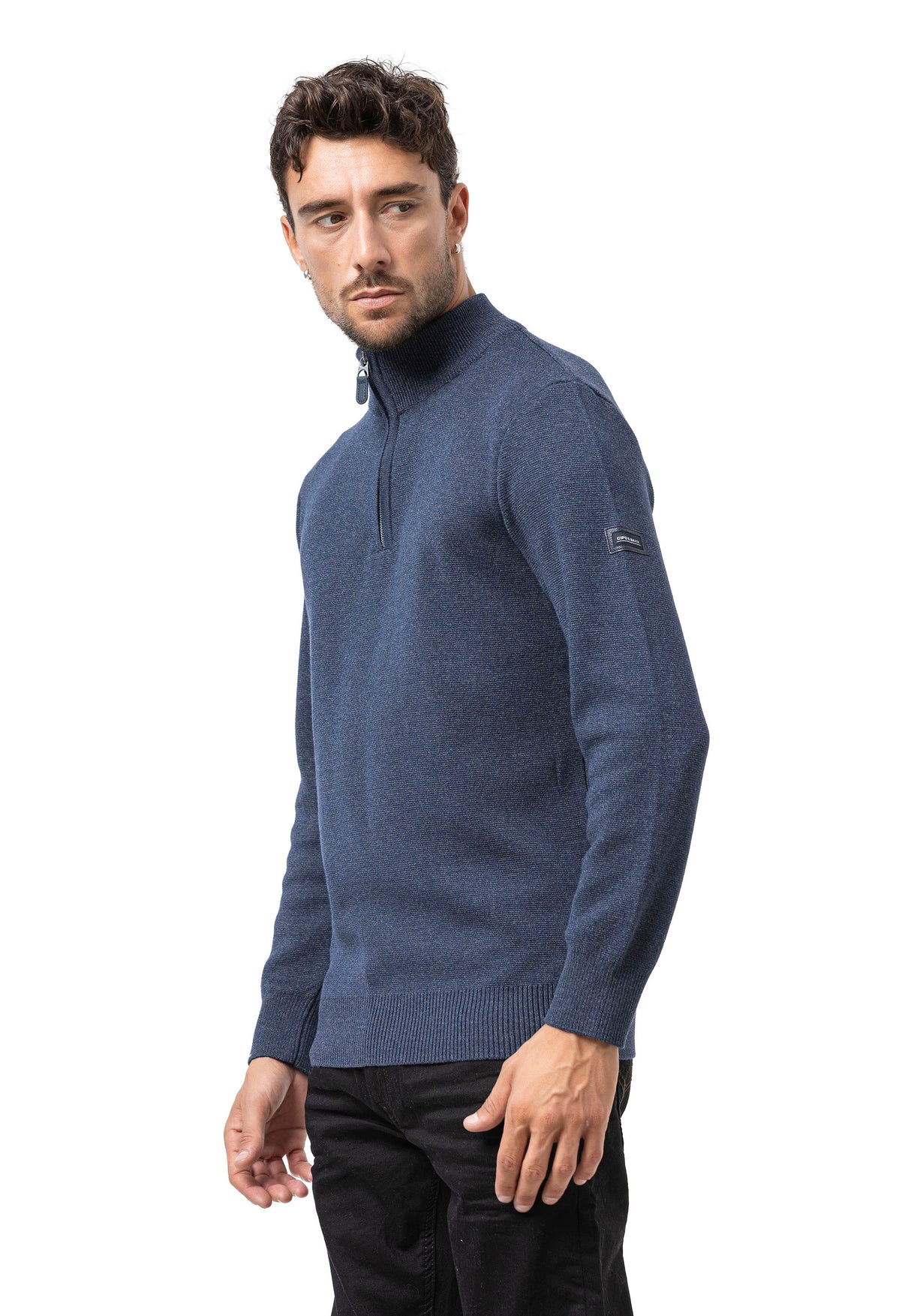 CP290 Sweat-shirt à col zippé pour homme – Le confort du coton rencontre le style sportif