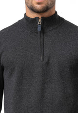 CP290 Sweat-shirt à col zippé pour homme – Le confort du coton rencontre le style sportif