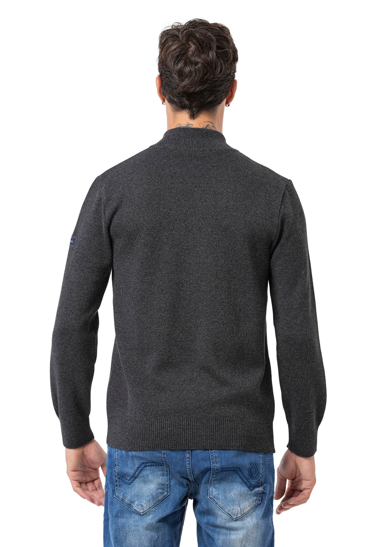 CP290 Sweat-shirt à col zippé pour homme – Le confort du coton rencontre le style sportif