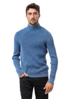 CP288 Pull à col roulé en coton pour homme – Confort côtelé et silhouette élégante