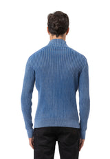 CP288 Pull à col roulé en coton pour homme – Confort côtelé et silhouette élégante