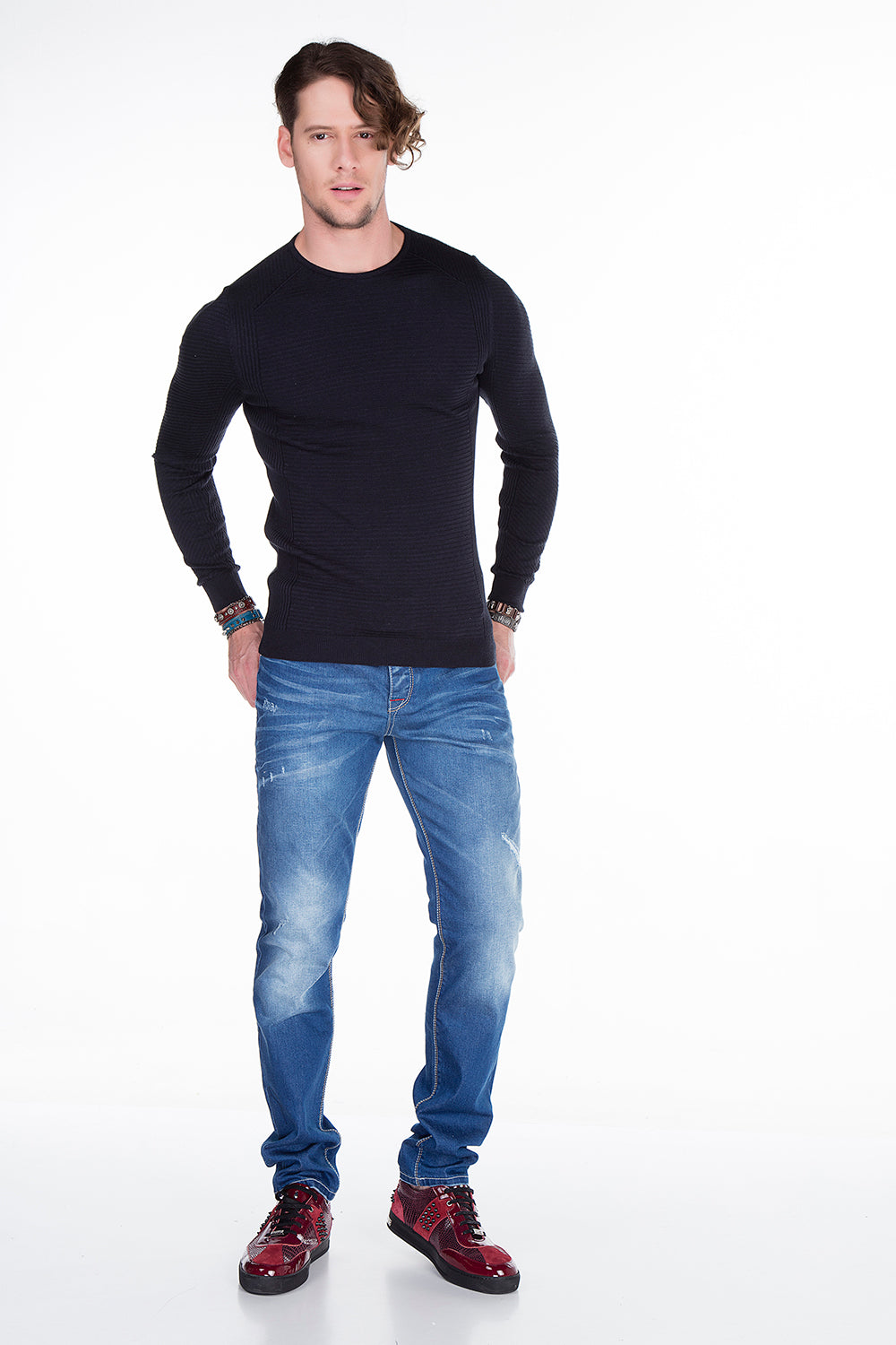 CP152 Black Herren -pullover