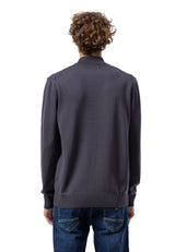 BP201 Pull homme avec col montant – Coupe régulière