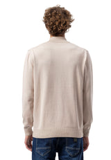 BP201 Pull homme avec col montant – Coupe régulière