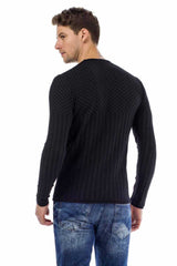 Maglione maschile nero CP171