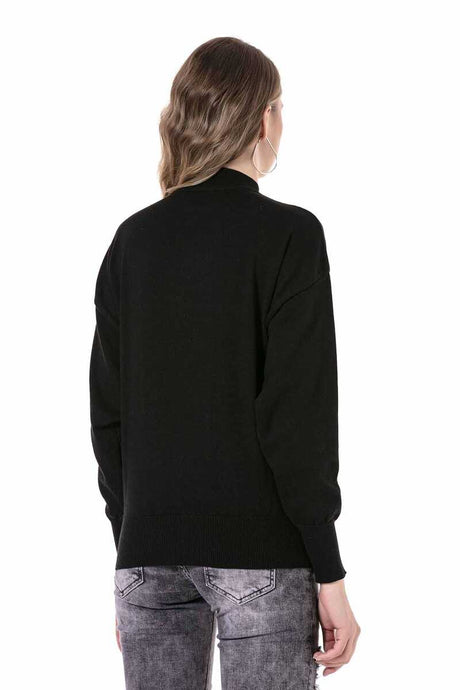 Suéter de cuello de tortuga para mujeres WP230 con collar de alto nivel