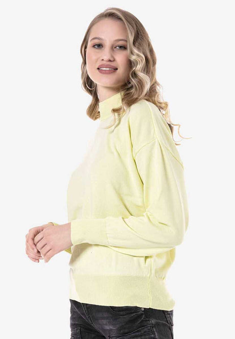 Suéter de cuello de tortuga para mujeres WP230 con collar de alto nivel