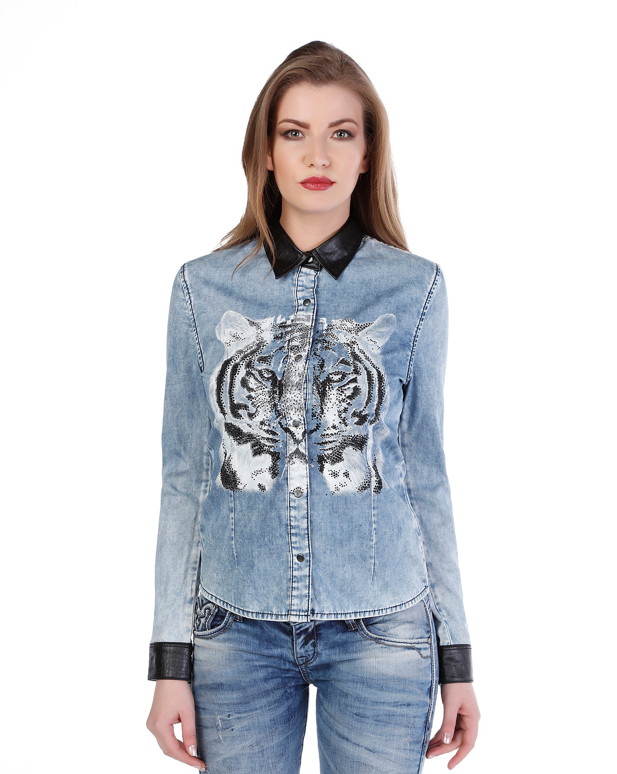 WH100 Camisa tejana para Mujer