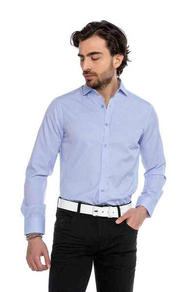 CH179 Camisa de negocios para hombres con un collar clásico de camisa