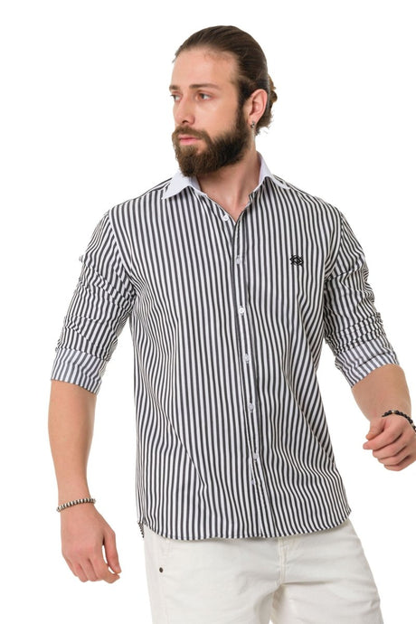 CH192 Camisa para hombres con diseño de línea