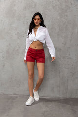 WK195 Shorts de mujer con bolsillos