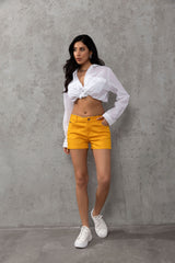 WK195 Shorts de mujer con bolsillos