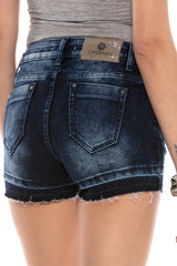 Wk173 Shorts Desgastados para Mujer